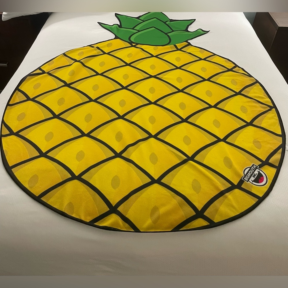 Big Mouth Pineapple Beach Blanket
